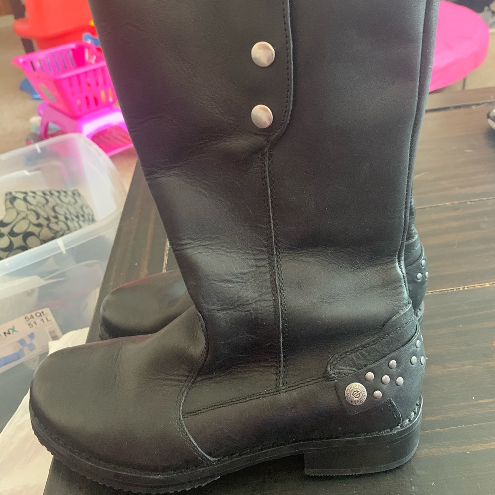 Harley Davidson motorcycle riding boots